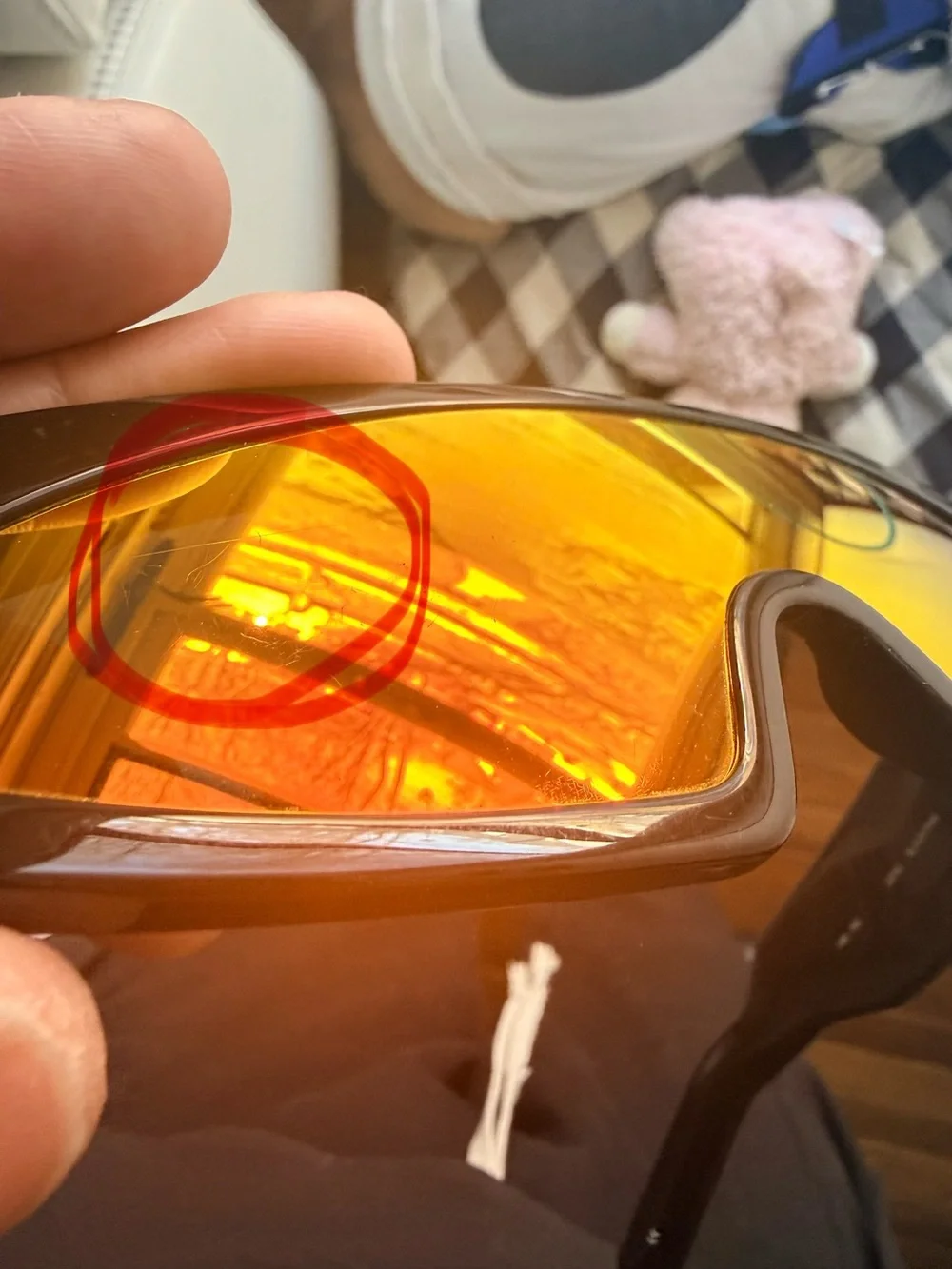 Rick Owens Gene Sunglasses Black Pink Color